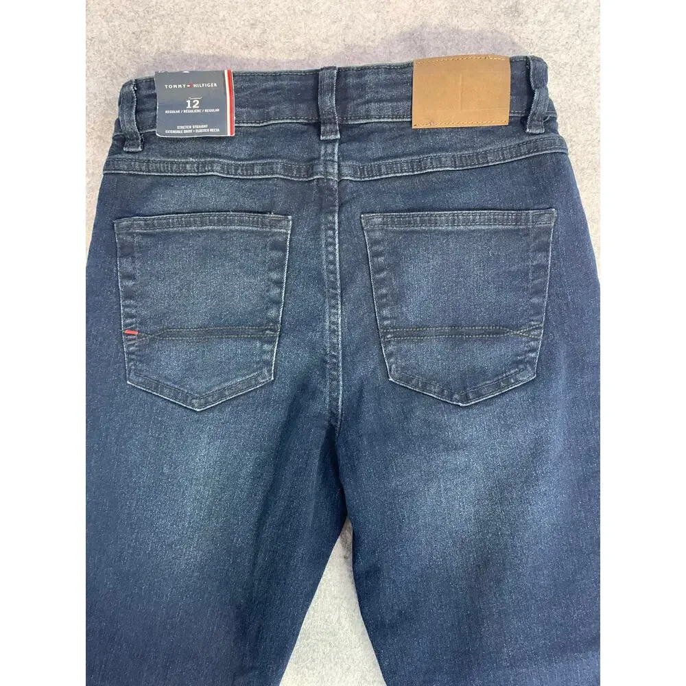NWT Tommy Hilfiger Jeans Youth Girls Size 12 Skinny Stretch Straight Midrise